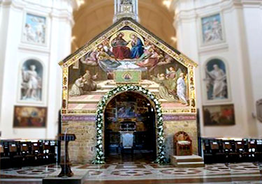 la Porziuncola all'interno della Basilica santa Maria degli Angeli